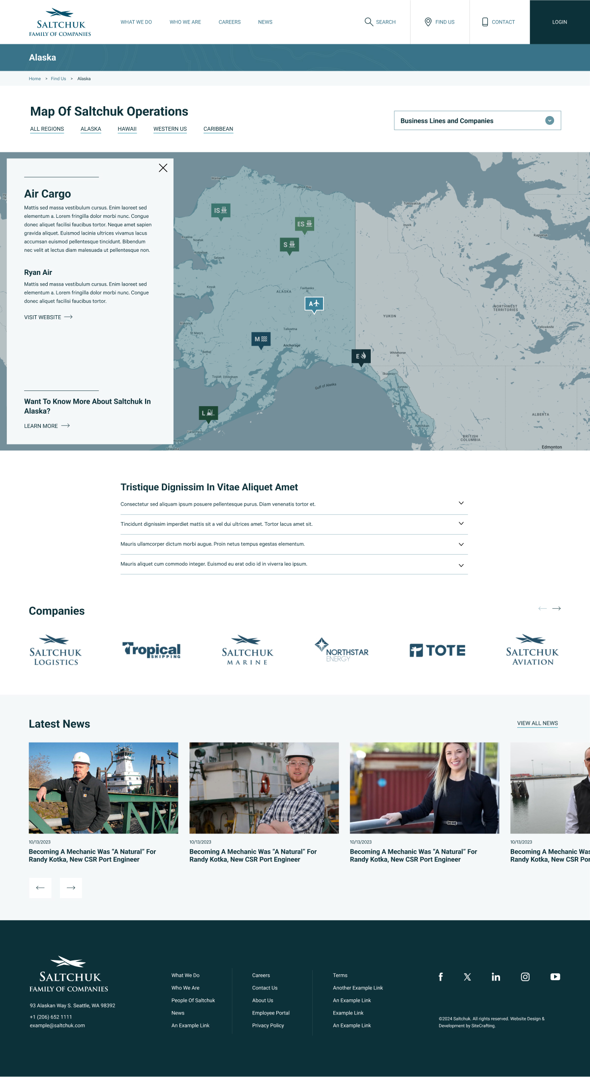 Salthcuk region map page mockup
