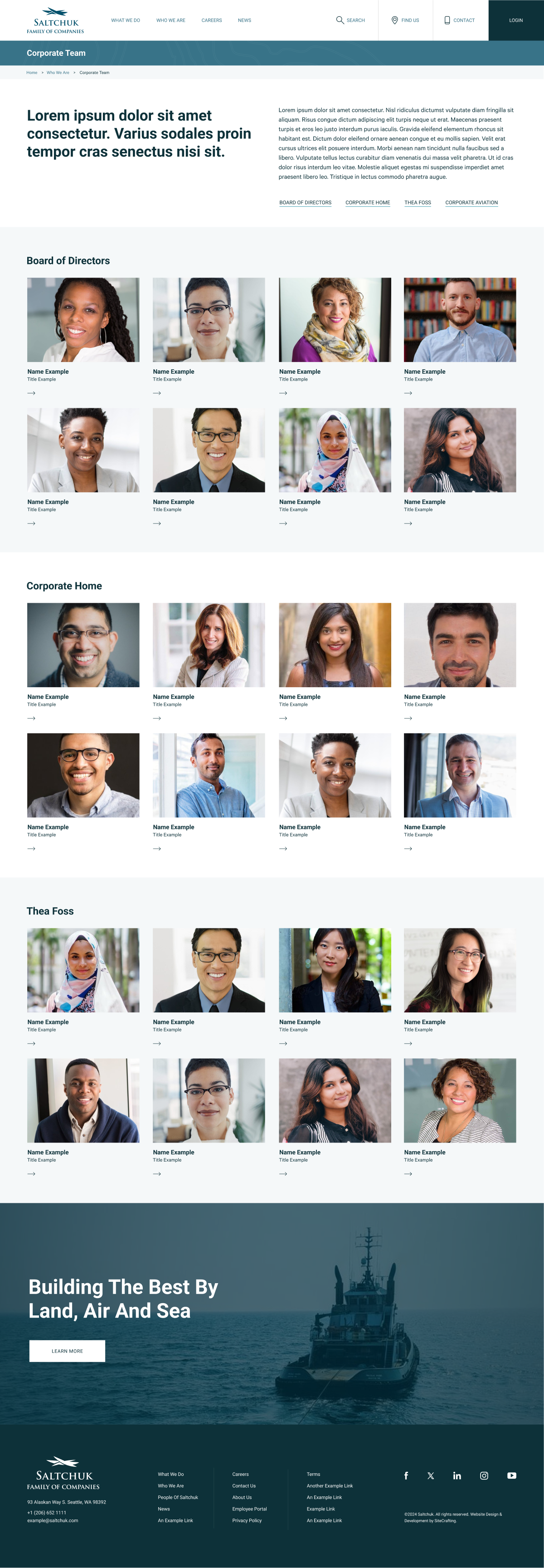 Salthcuk leadership page mockup