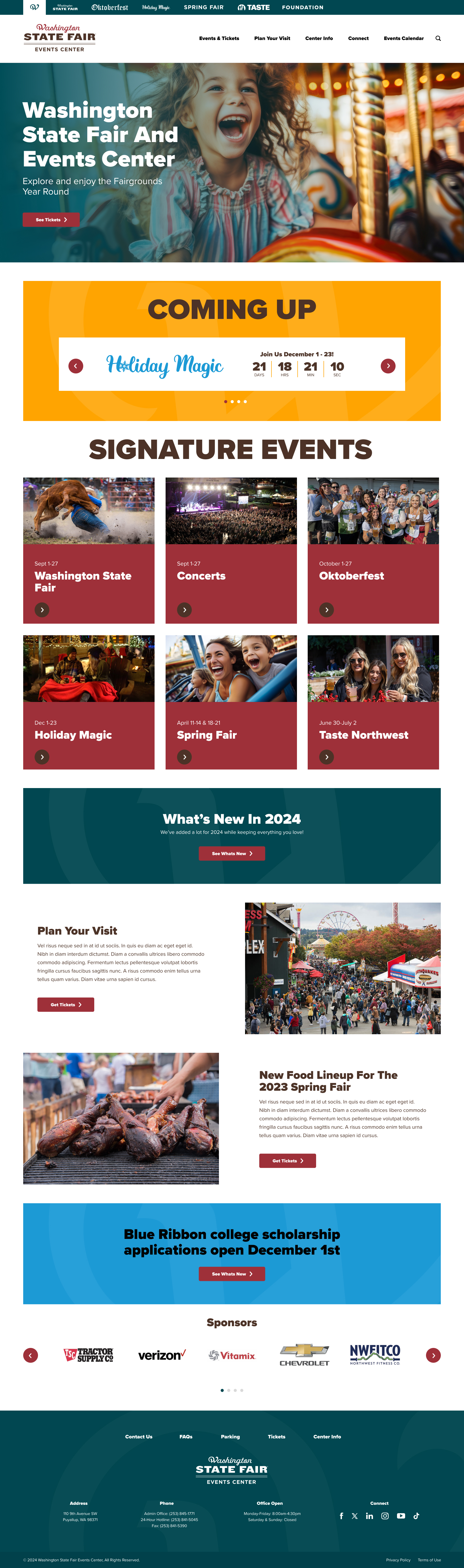 WSFEC Home Page Web Page Design
