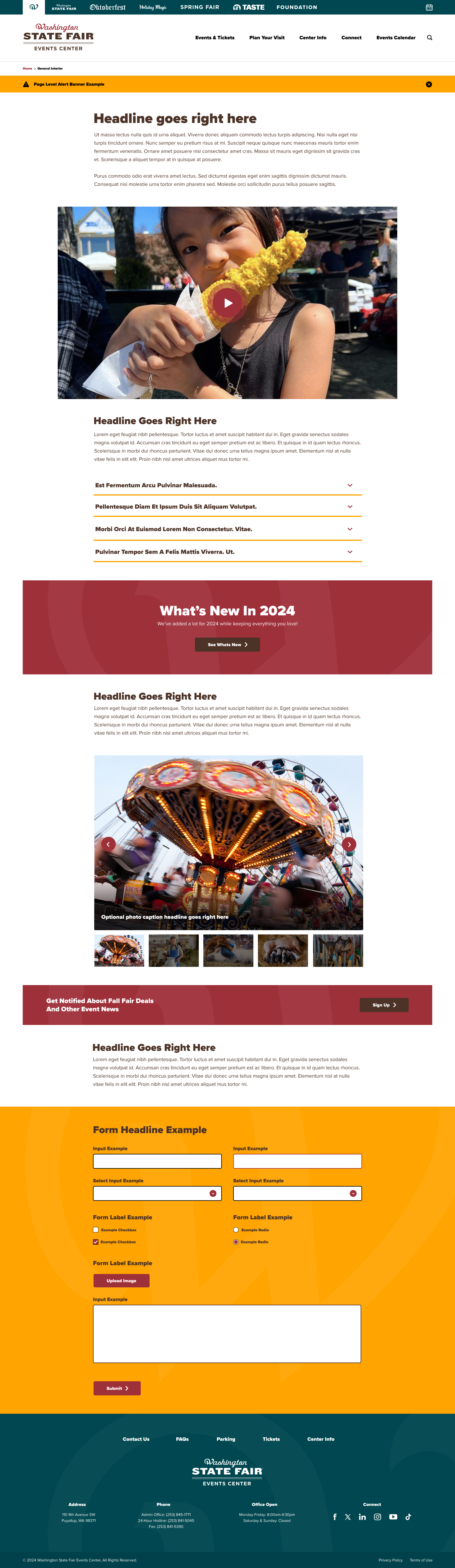 WSFEC General Interior Web Page Design