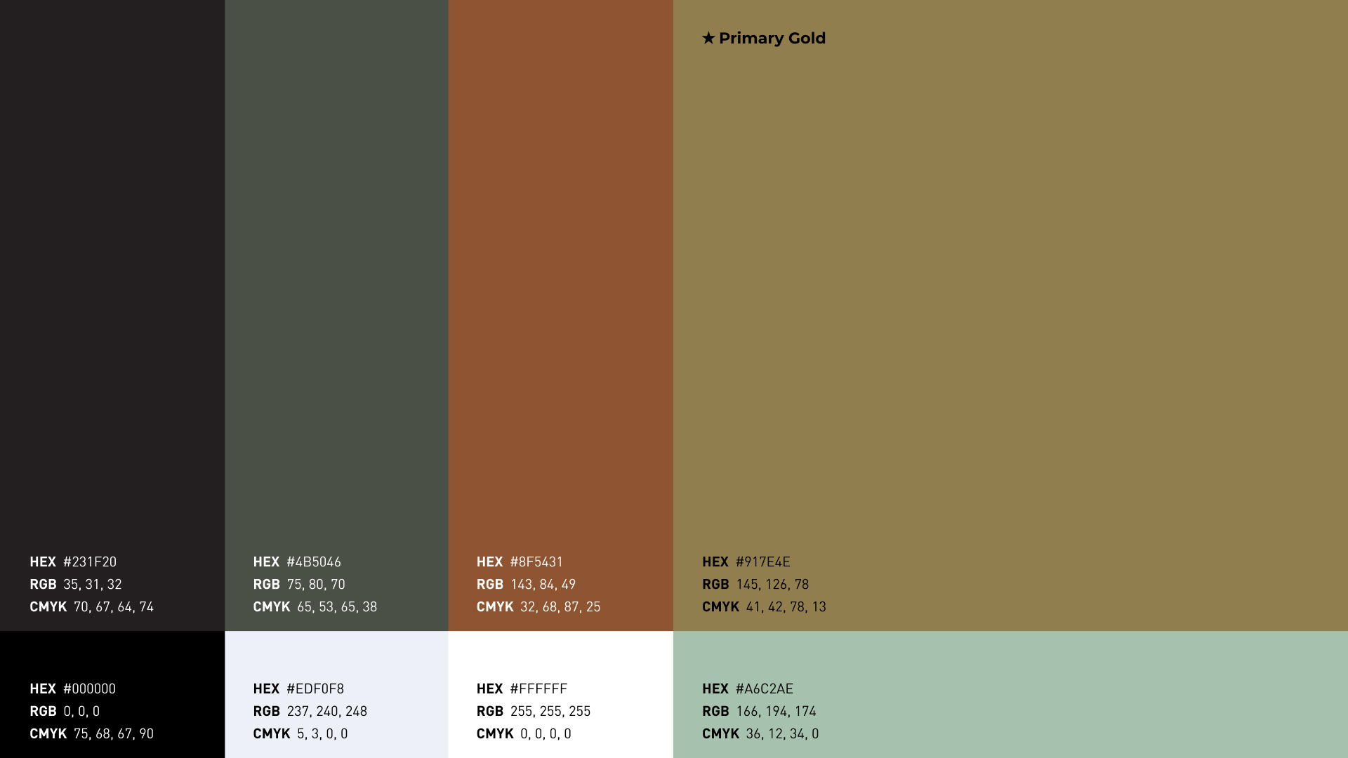 LINEAR Clothing Color Palette